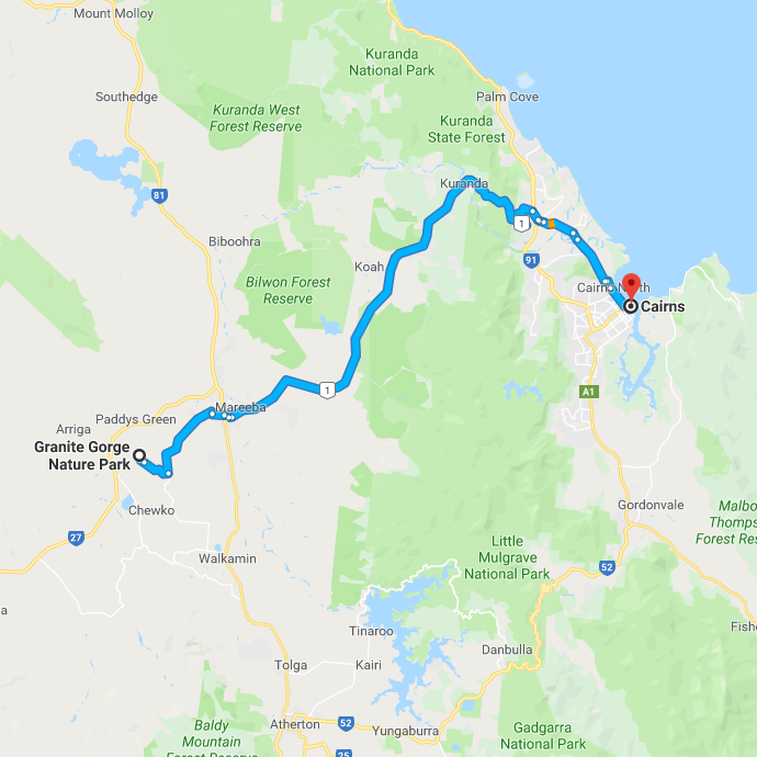 Kuranda and Mareeba Road Trip