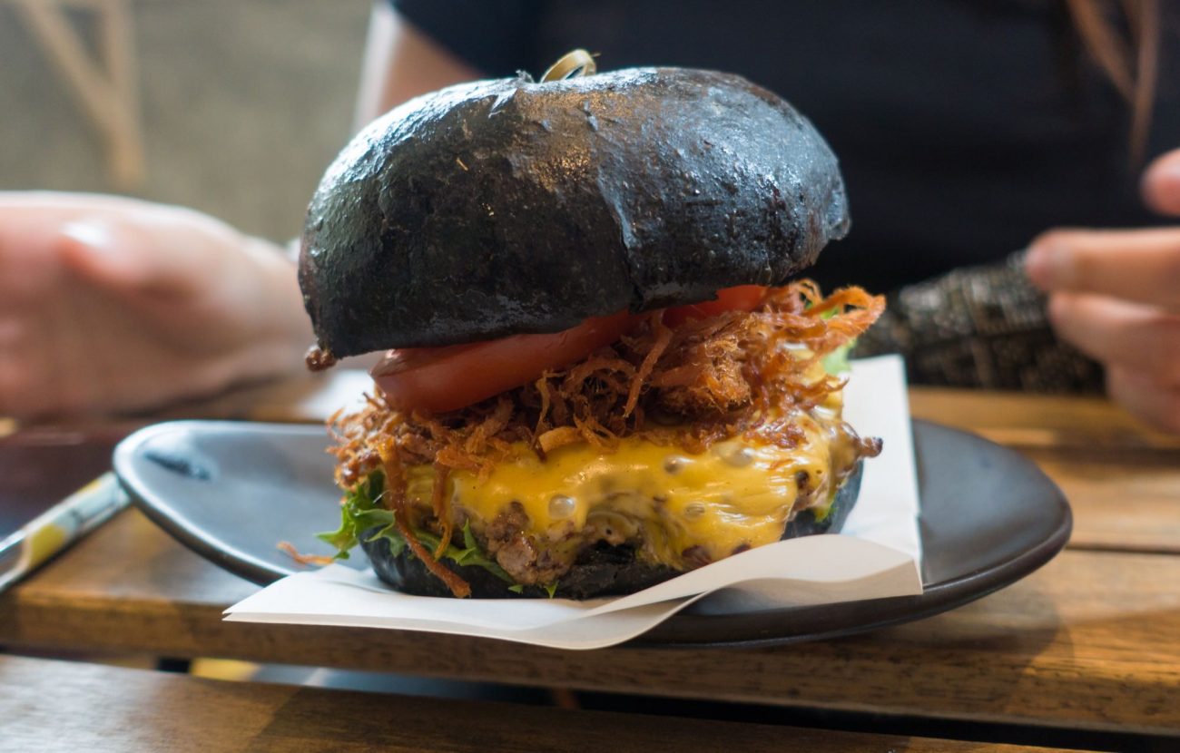 Black Burger in Bangkok, Thailand