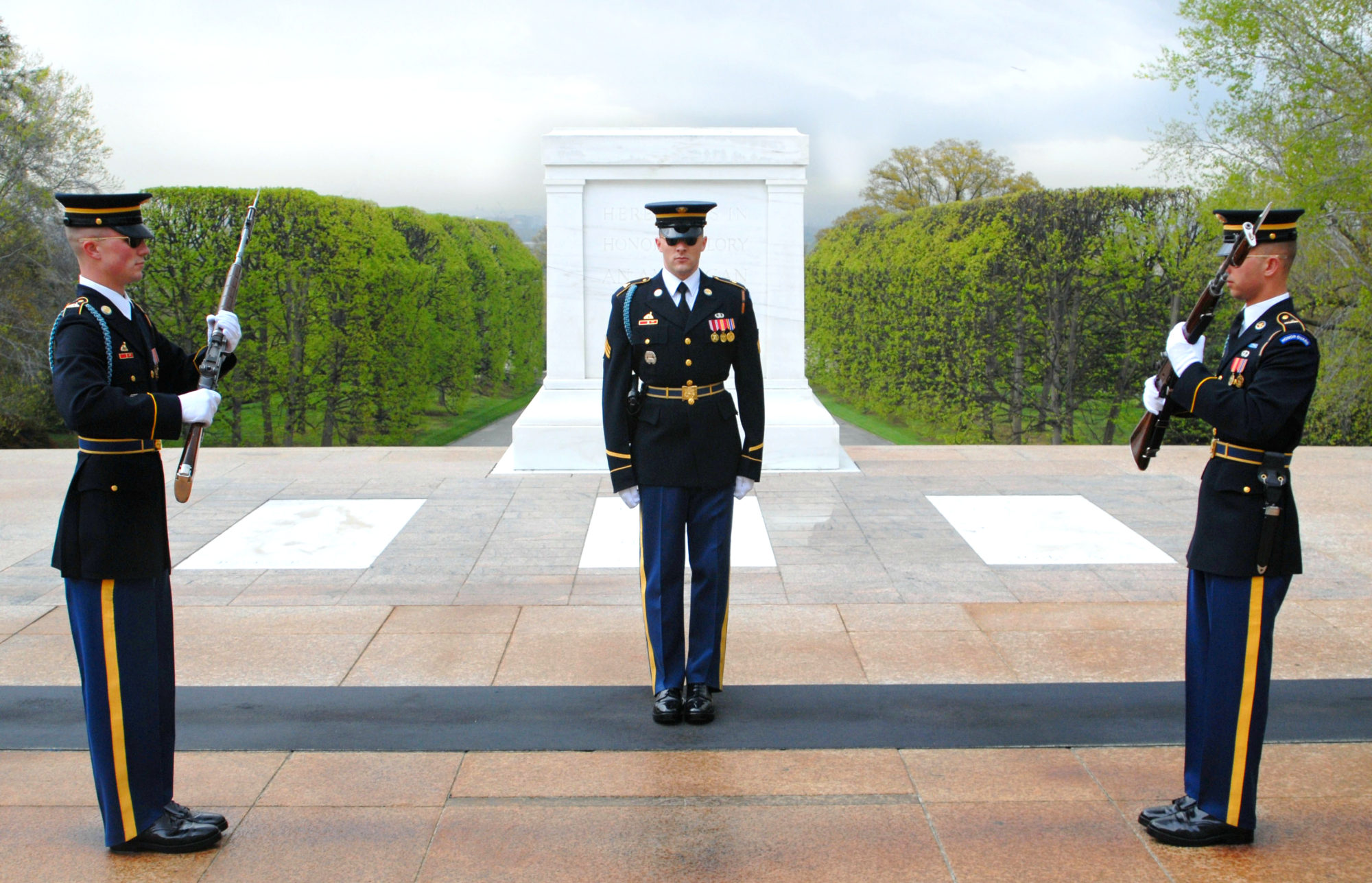 The Changing of the Guard at the Tomb of the Unknown Soldier