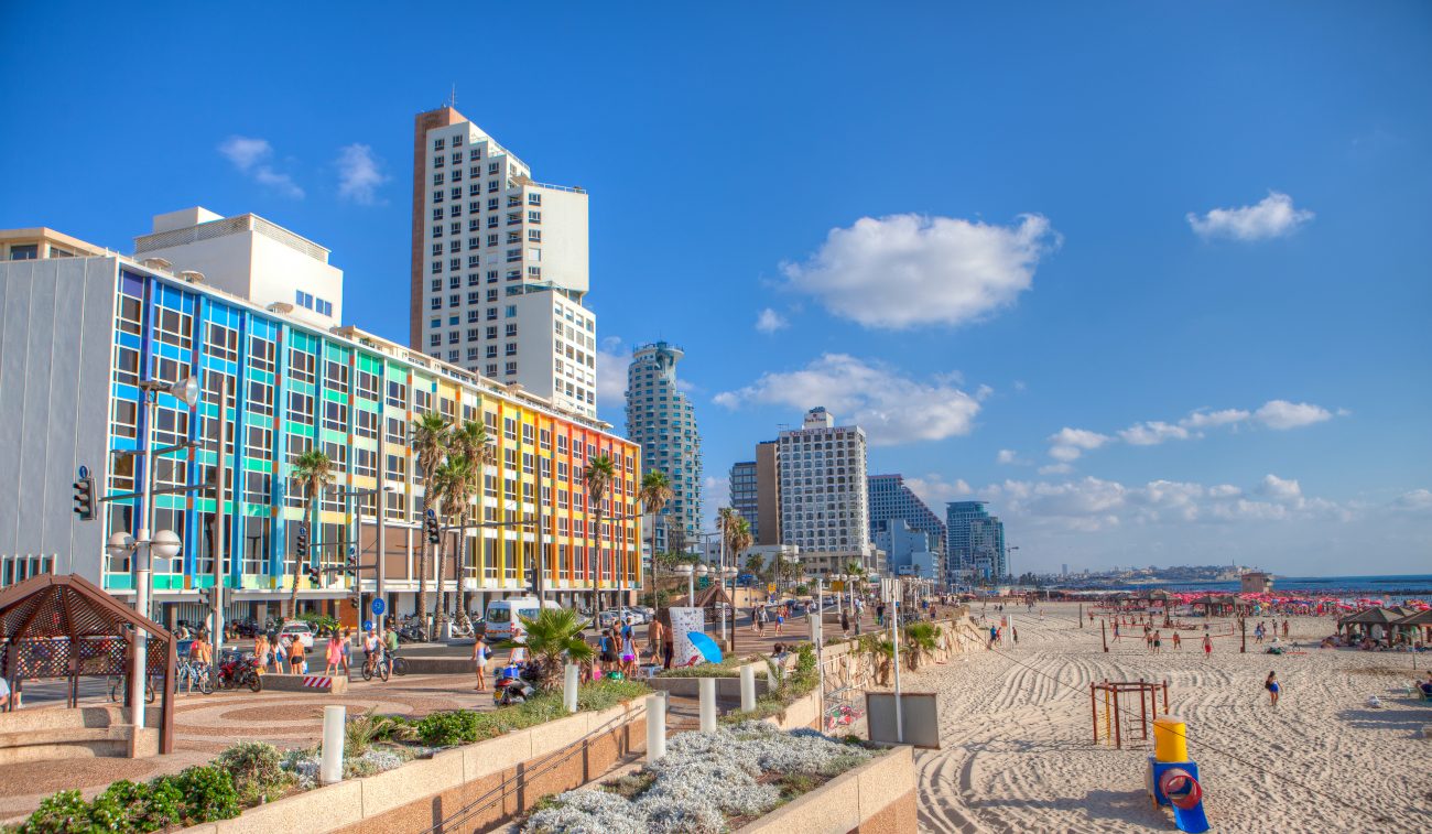 Gordon Beach on Tel Aviv Promenade