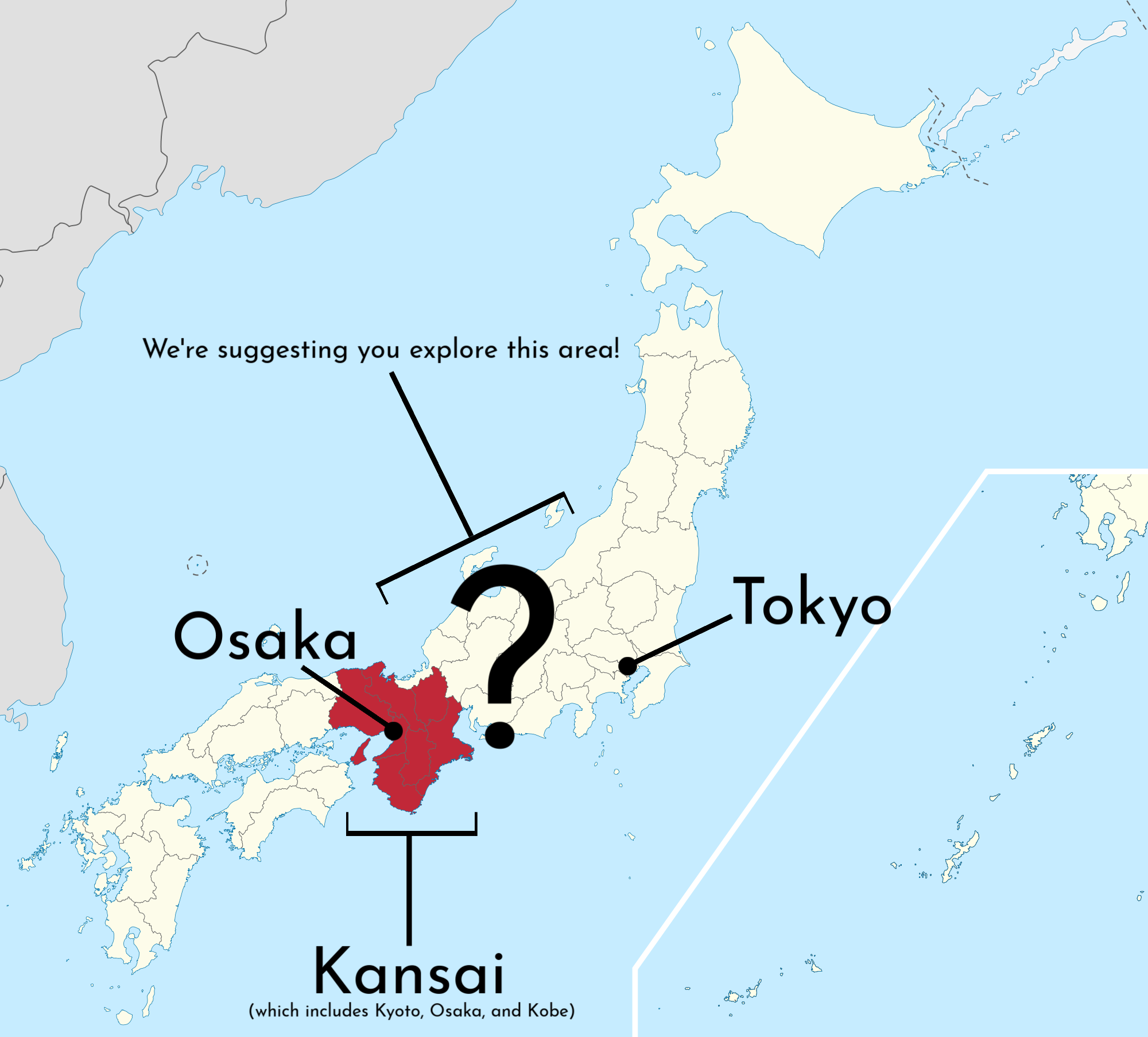 Tokyo to Kansai