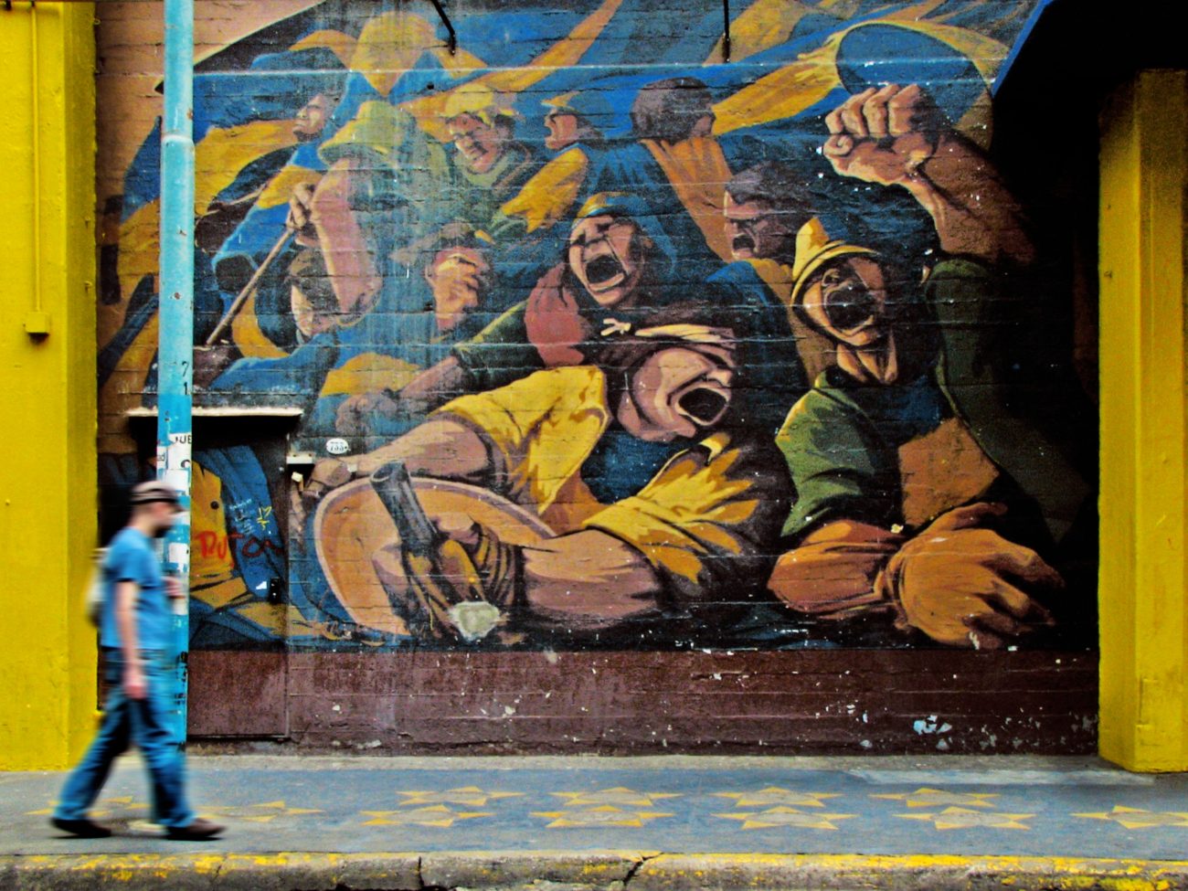Street art in La Boca, Buenos Aires, Argentina