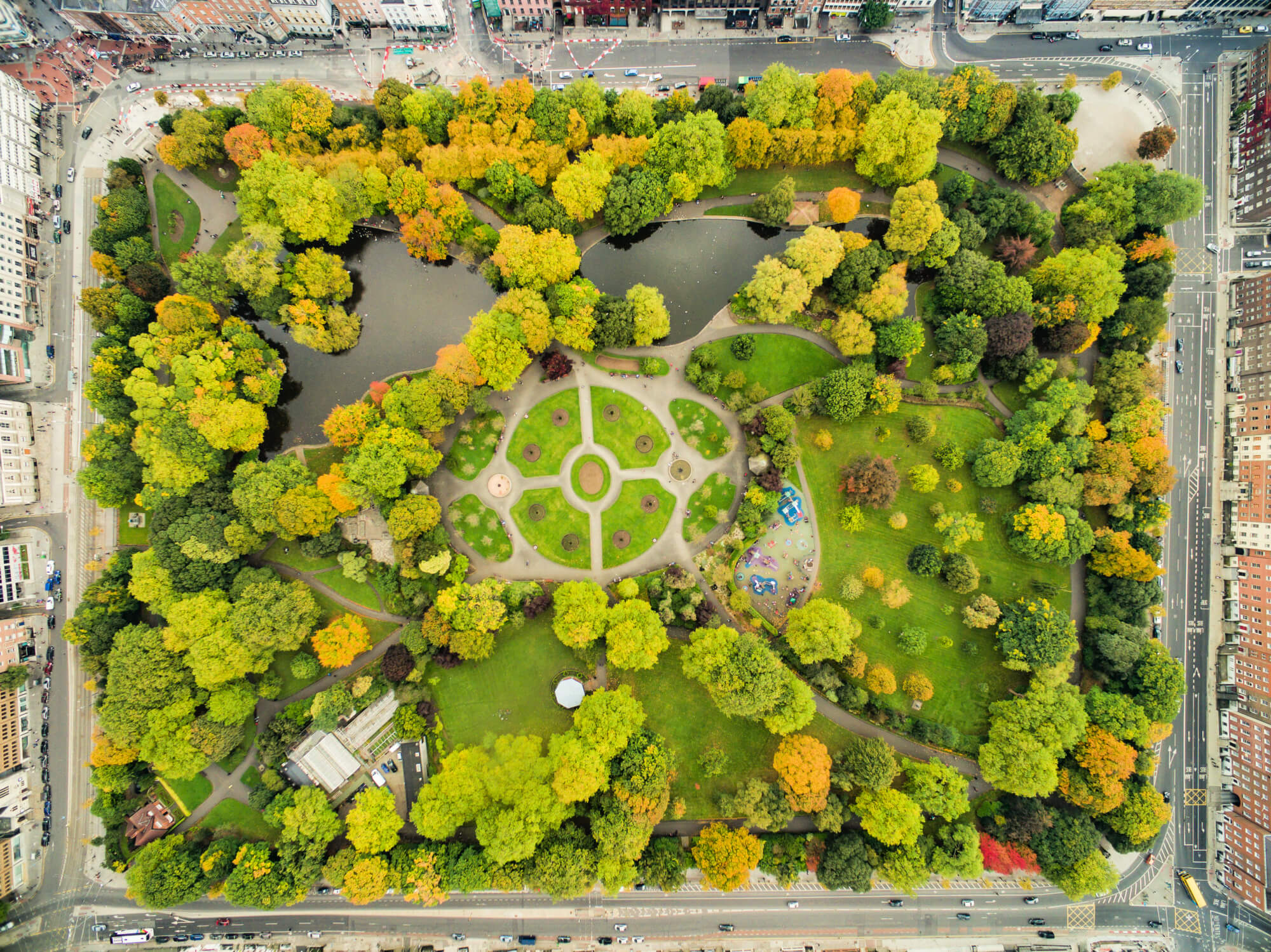 St. Stephen's Green in Dublin, Ireland