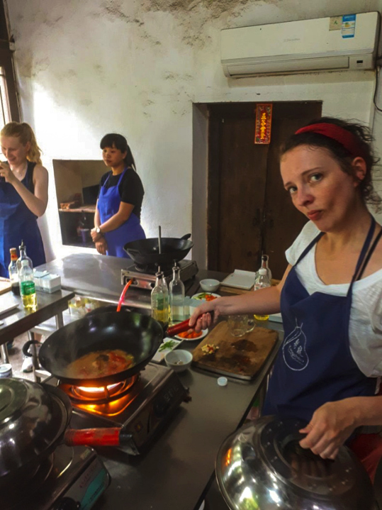 Cooking in Guilin, China