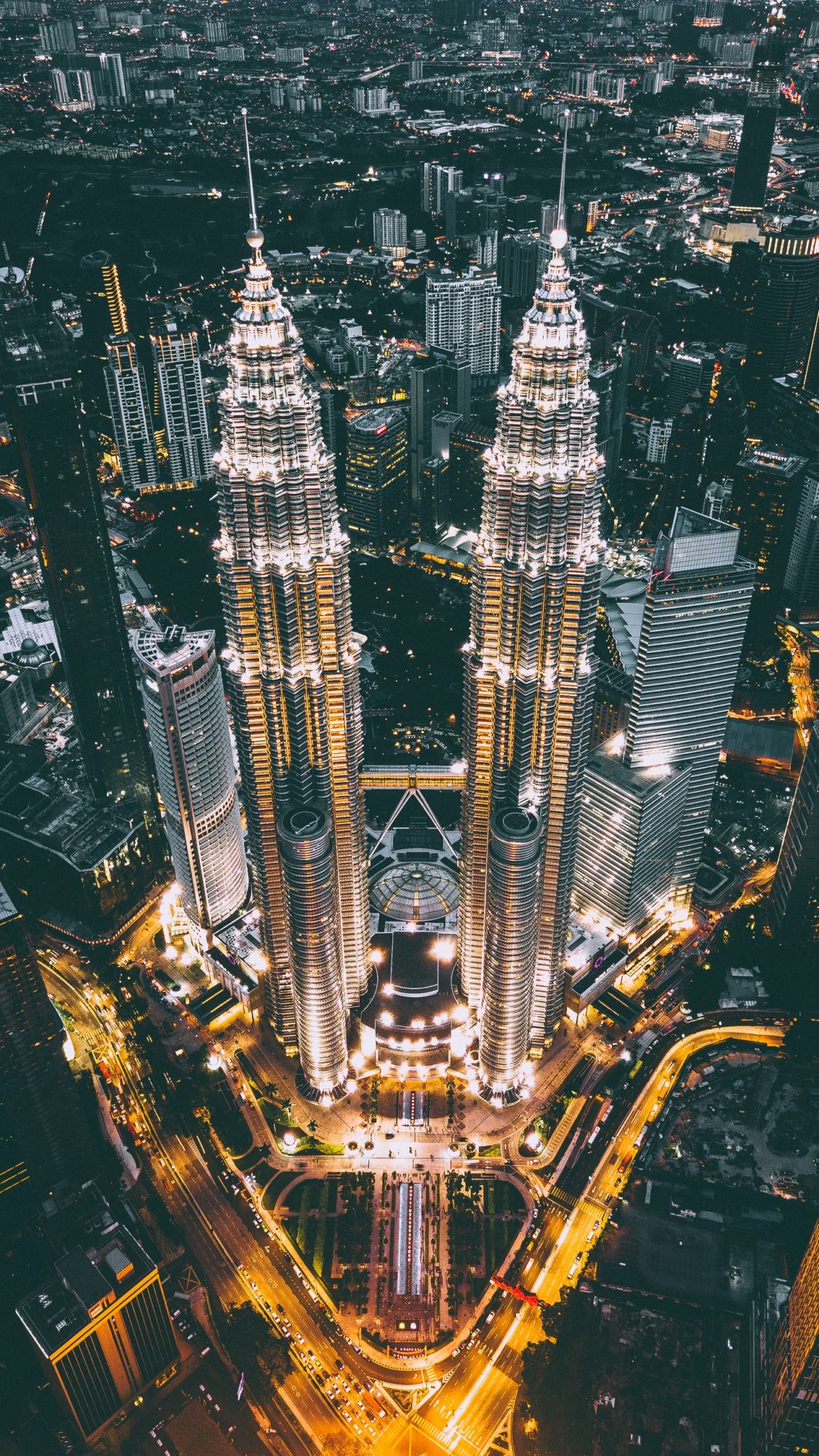 The Petronas Towers in Malaysia