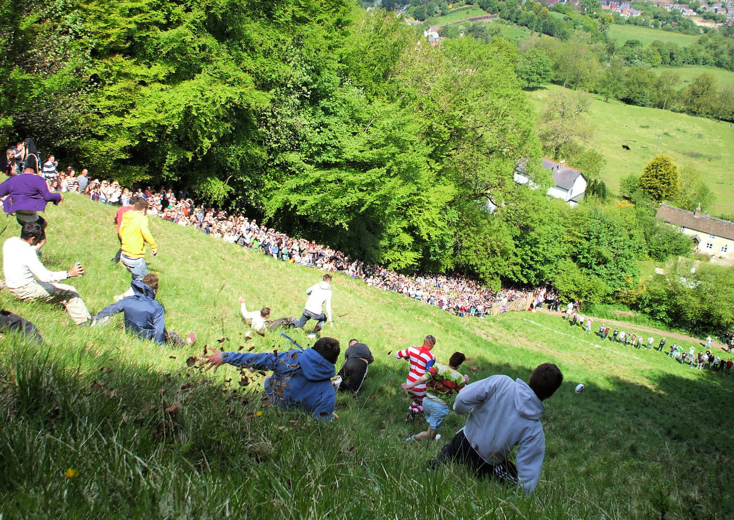 Cheese Rolling at Cooper's Hill, Gloucestershire