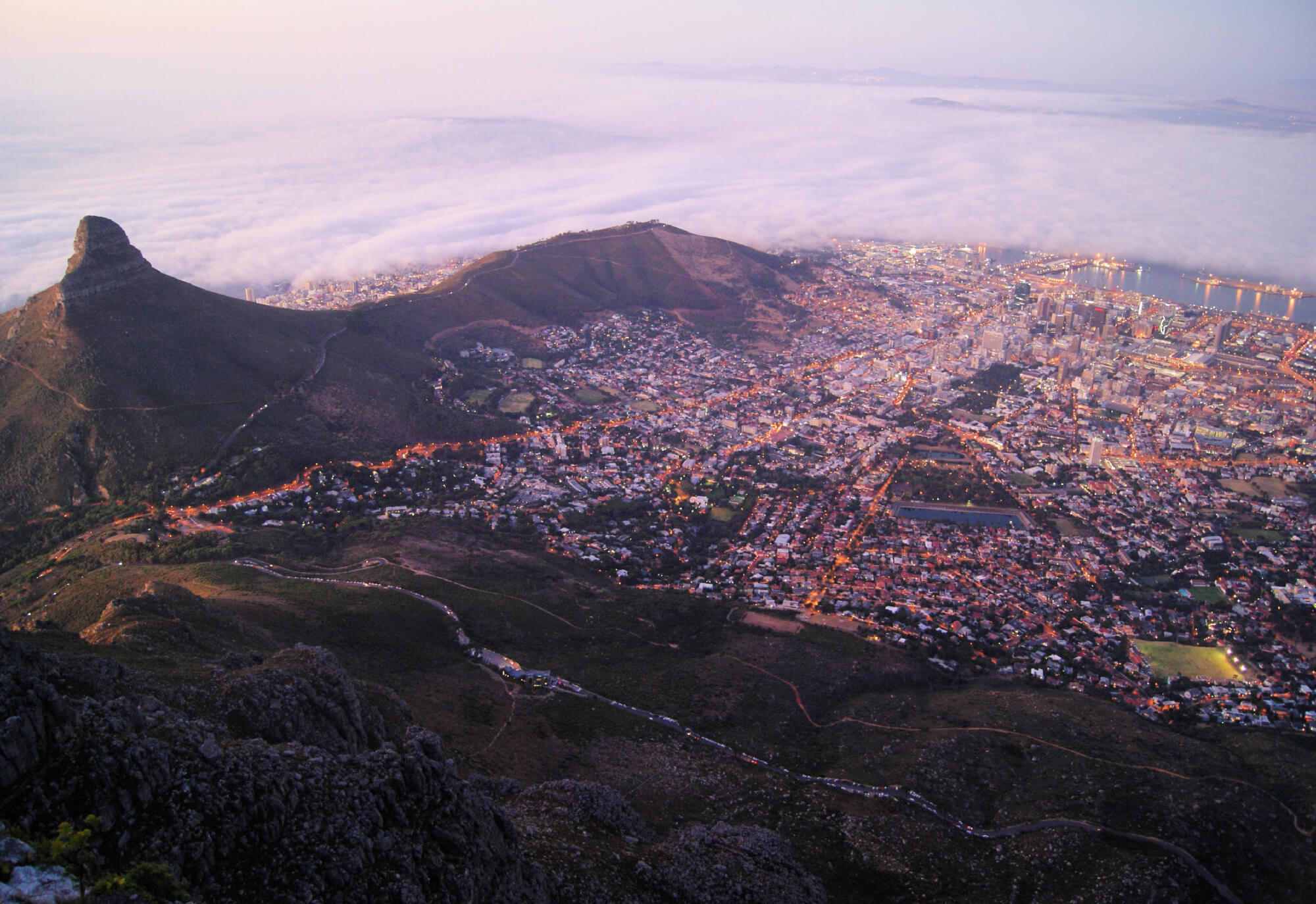 View From Lion's Head, Cape town, South africa