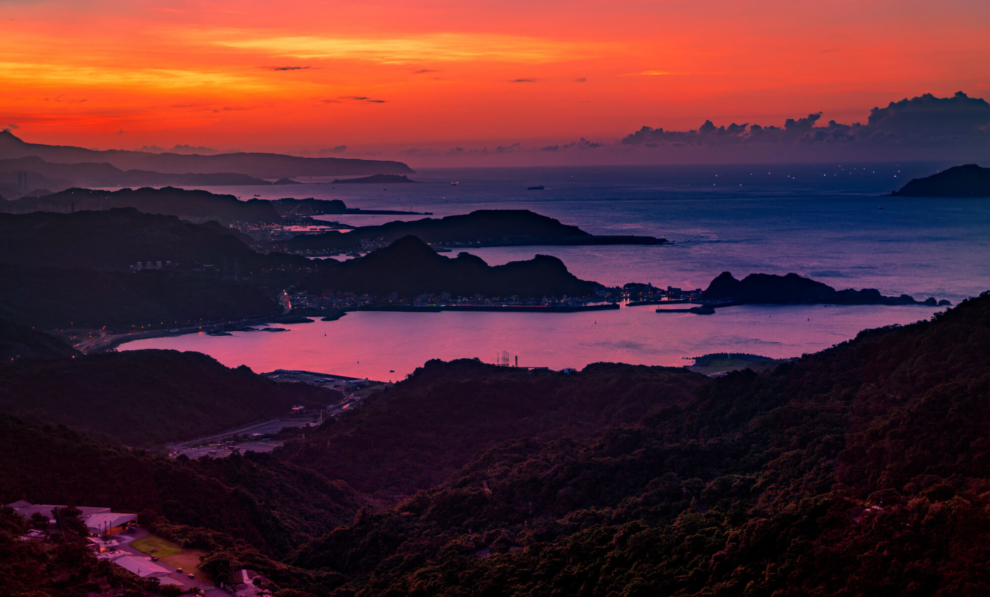 Jiufen's beautiful coastline view=