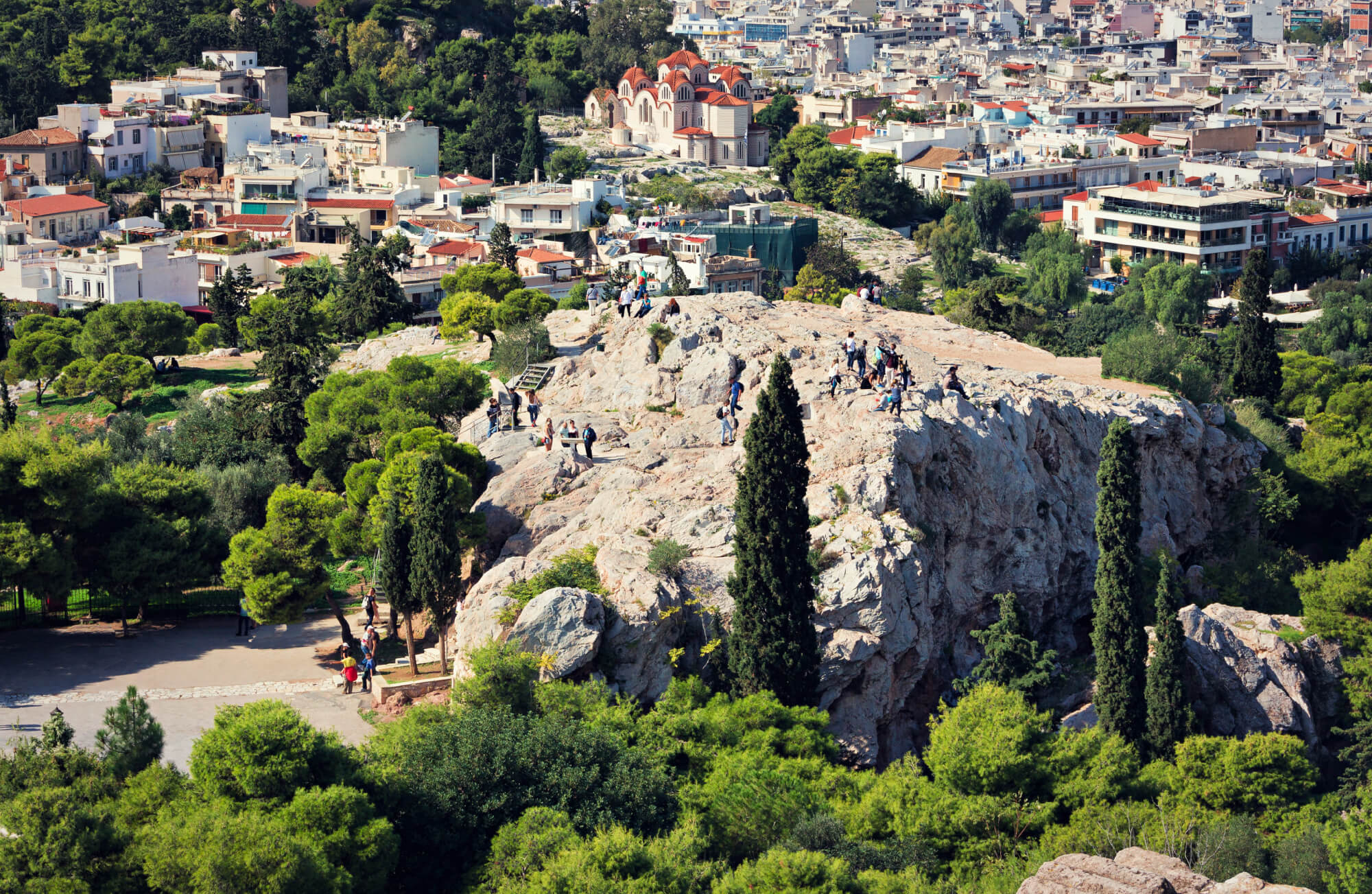 Areopagus Hill in Athens.